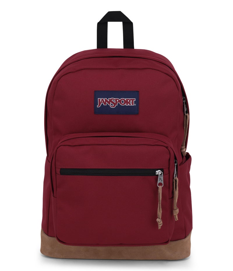 JanSport Right Pack Backpack - Durable Daypack with Padded 15" Laptop Sleeve, Spacious Main Compartment & Integrated Water Bottle Pocket - Russet Red - Image 1
