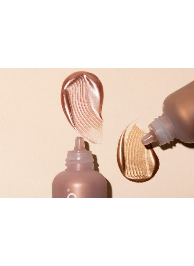 Live Tinted قطرات هايلايتر سائلة من لايف تينتد هيوجلو - هايلايتر خفيف الوزن غني بالسيروم، تركيبة غير دهنية لإشراقة طبيعية وترطيب متقدم، لون داسك، 50 مل/1.7 أونصة سائلة  - Image 5