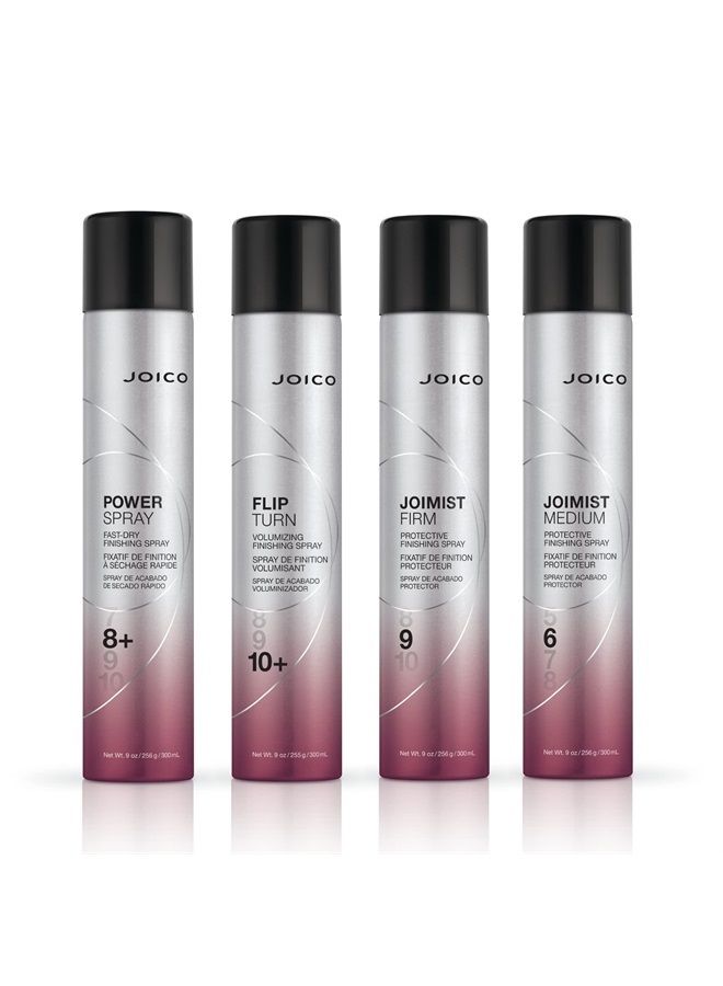 JOICO Power Spray Fast-Dry Finishing Spray | For Most Hair Types | Protect Against Heat & Humidity | Protect Against Pollution & Harmful UV | Paraben & Sulfate Free | 72 Hour Hold | 9.0 Fl Oz - Image 5