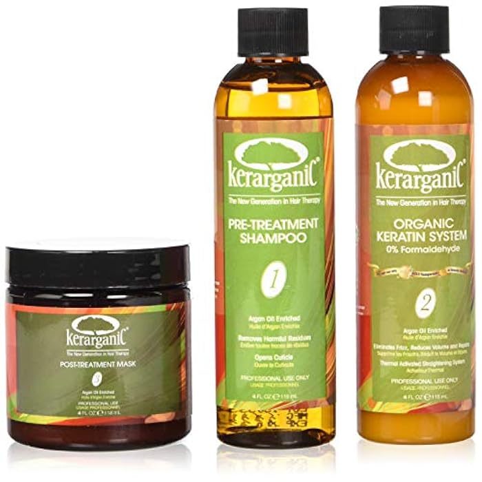 kerarganic KERATIN TREATMENT SET - ORGANIC - FORMALDEHYDE FREE - 4-oz - Image 1