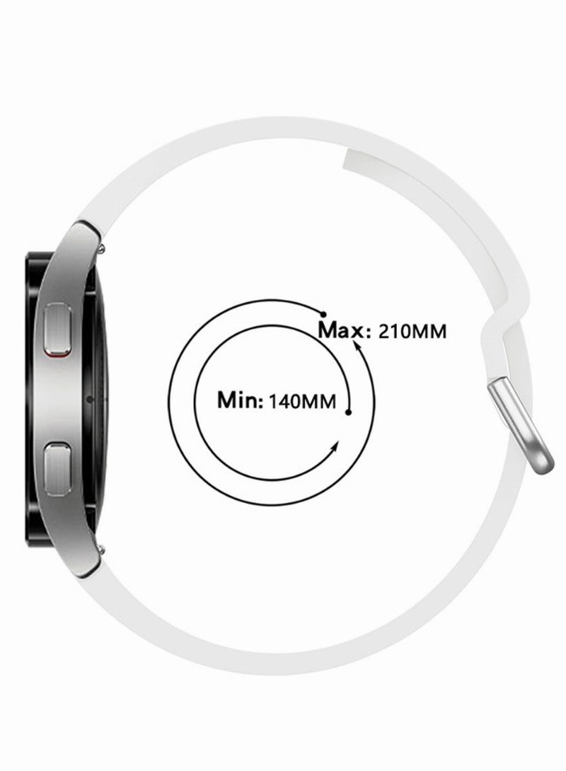 Motim Soft Silicone Watch Replacement Band, Sport Band for Galaxy Watch 4/5/6/7, Width 20mm, Adjustable 40mm/44mm 42/46mm, Quick Release Watch Strap - Image 5