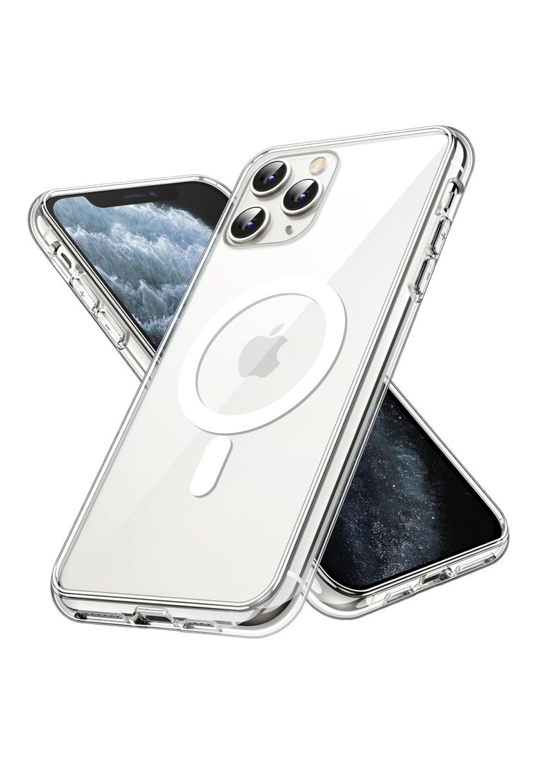 DUSALA IPhone 11 Pro Max Case Camera Control Compatible with MagSafe Shockproof Military-Grade Protection Magnetic Phone Case for iPhone 11 Pro Max Classic Hybrid Case Clear  - Image 1