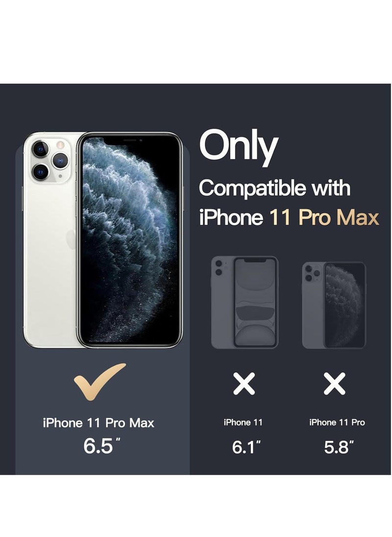 DUSALA IPhone 11 Pro Max Case Camera Control Compatible with MagSafe Shockproof Military-Grade Protection Magnetic Phone Case for iPhone 11 Pro Max Classic Hybrid Case Clear  - Image 2