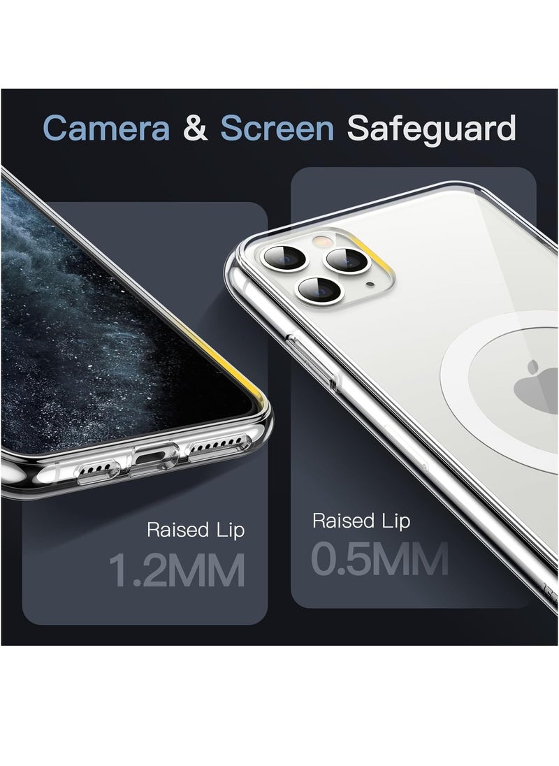 DUSALA IPhone 11 Pro Max Case Camera Control Compatible with MagSafe Shockproof Military-Grade Protection Magnetic Phone Case for iPhone 11 Pro Max Classic Hybrid Case Clear  - Image 5