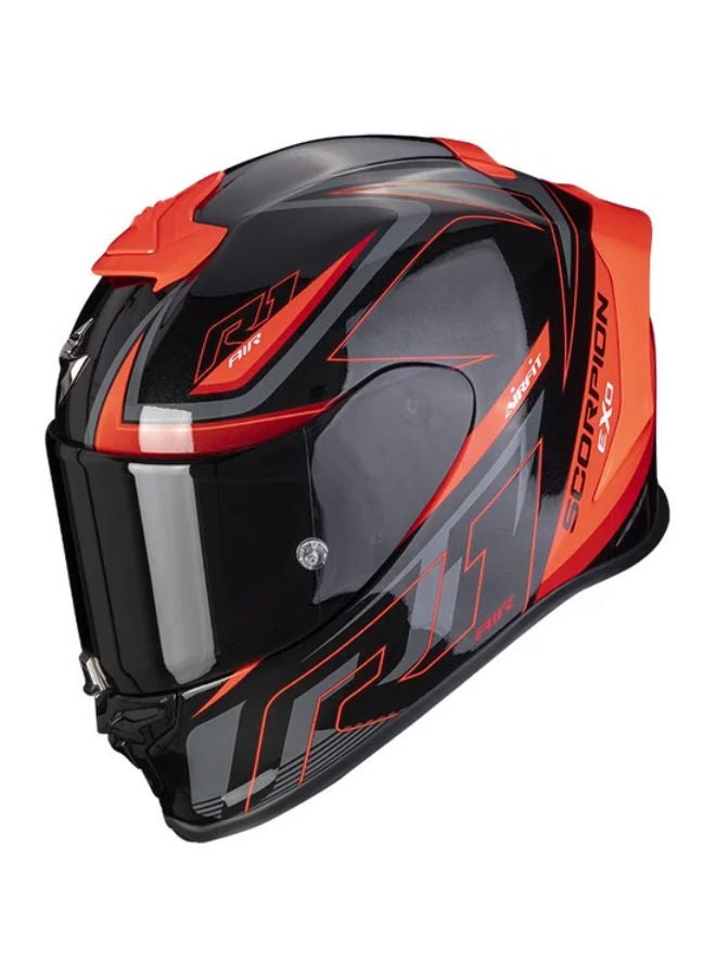 SCORPION EXO-R1 EVO AIR GAZ Metal Black-Red M