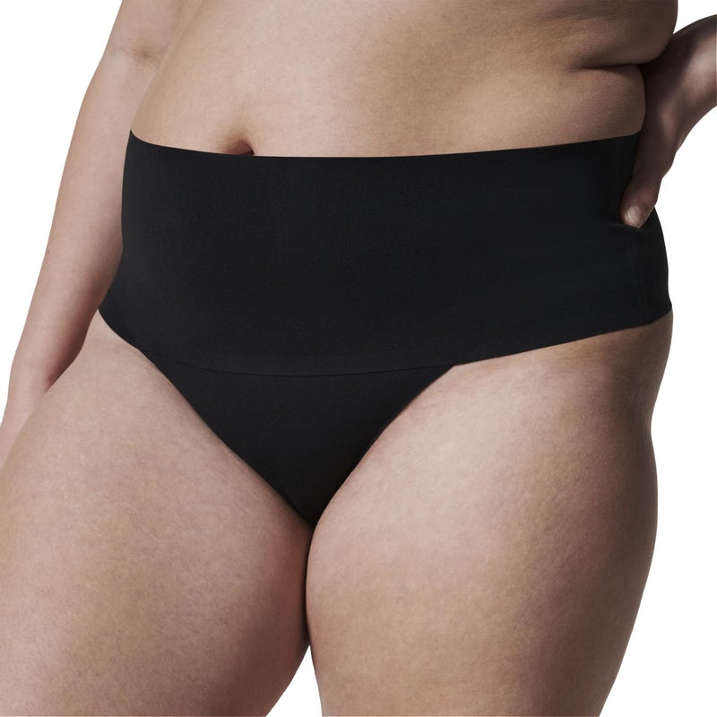 SPANX Undie-Tectable Thong - Comfortable Core Control - Invisible Shapewear Thong - Women's No Show Thong Underwear - Very Black - X-Small - Image 2