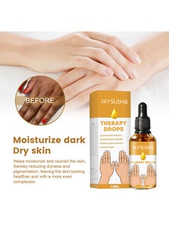 Jaysuing Therapy Drops Whitening Hand Knuckle Glow Serum, Restoring Hand Treatment, Moisturizing, Exfoliates and Reduces Unbalanced Pigmentation, for Removing Dark Knuckle Elbow, Brighter, Firmer Skin  - Image 2