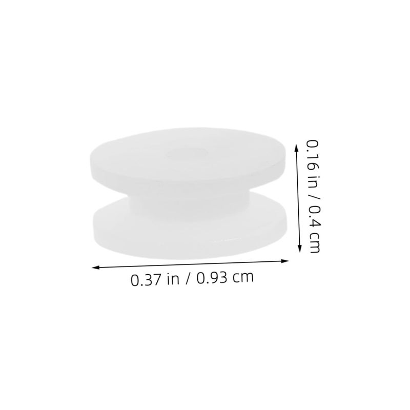 White Plastic Pulley Wheels 60pcs Set For DIY Educational Models Transmission Efficiency - Image 3