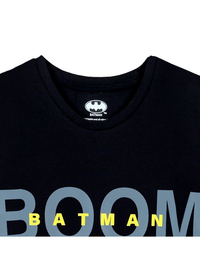 Warner Bros. Batman  Boy's Short Sleeve 100% Cotton T-Shirt - Image 4