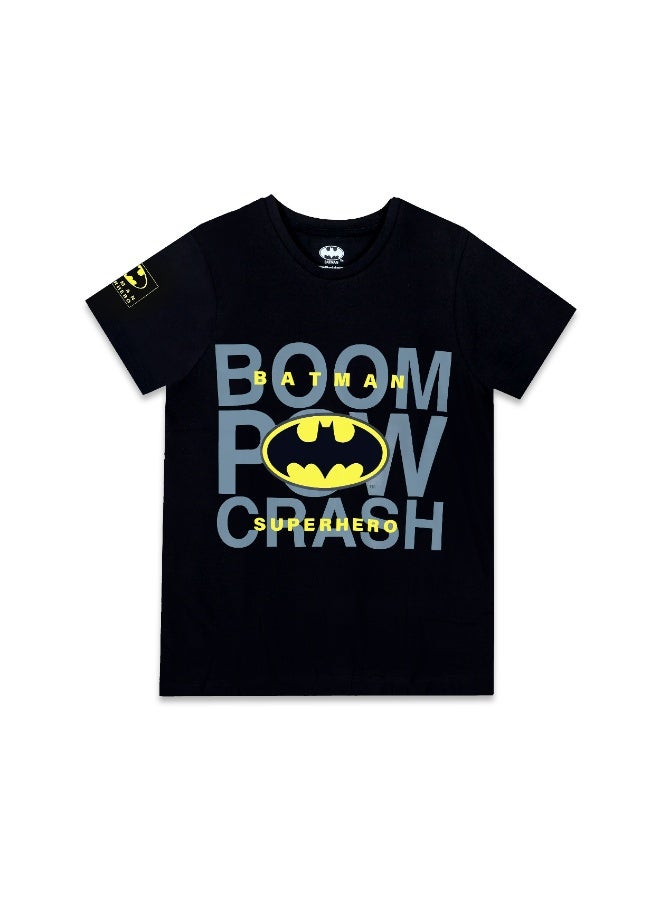 Warner Bros. Batman  Boy's Short Sleeve 100% Cotton T-Shirt - Image 2