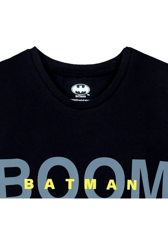Warner Bros. Batman  Boy's Short Sleeve 100% Cotton T-Shirt - Image 4