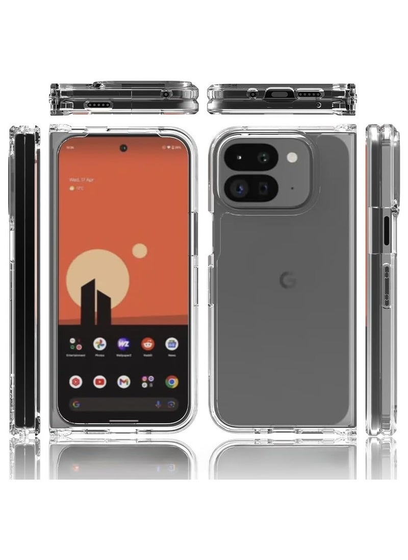 General - Case for Google Pixel 9 Pro Fold (2024),Clear Ultra Thin Crystal Soft TPU Rubber Scratch Resistant Anti-Slip Phone Case for Pixel 9 Pro Fold - Image 1