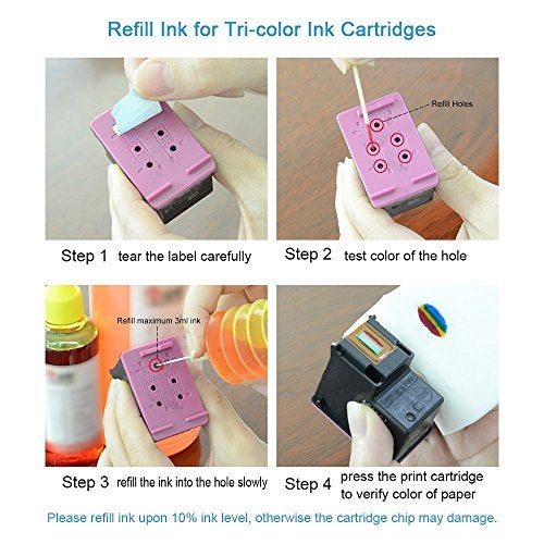 Aomya Ink Refill Kit 250ml Black Universal Dye Bulk Ink for Canon HP Epsn Brother Inkjet Printers Refillable Cartridge CISS CIS System (9 oz) with Syringe&Glove… - Image 3