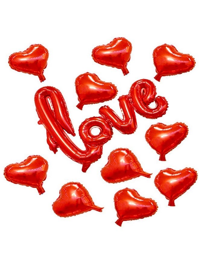 سوتشات مجموعة بالونات سوتشات الحمراء على شكل قلب وبالونات الحب لعيد الحب وحفلات الزفاف وأعياد الميلاد، 11 قطعة - Image 5