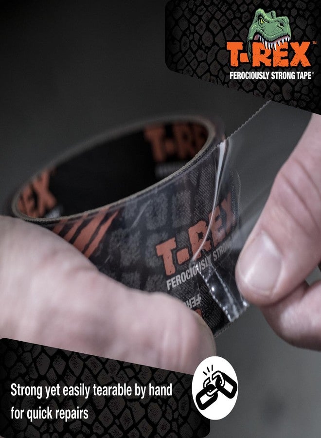 T-REX Ferociously Strong Repair Tape, Sticks to Wet Surfaces, All Weather and UV Resistant, 1.88" x 9 Yards, Clear, 1-Roll (241535) - Image 3
