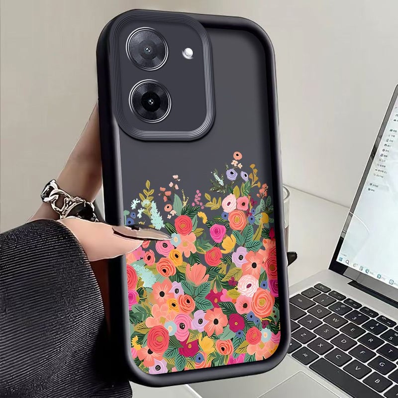 Black Soft TPU Phone Case For Moto G85 5G Stylish Pattern Protective Cover - Image 4