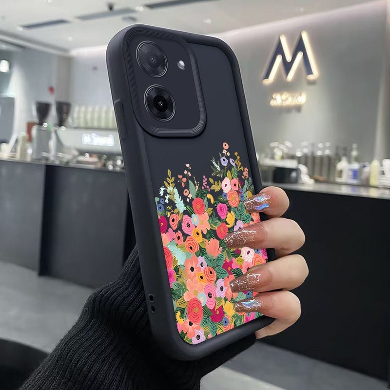 Black Soft TPU Phone Case For Moto G85 5G Stylish Pattern Protective Cover - Image 1