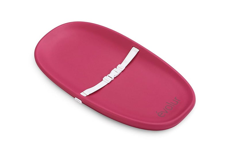 Evolur Eva Baby Changing Pad in Fuschia Pink Soft Lightweight and Portable Changing Pad Fits All Changing Table Waterproof Firm Padding