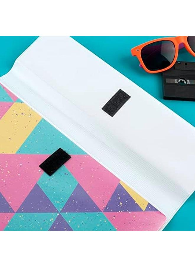 Trapper Keeper Binder Retro Design 1 Inch Binder Includes 2 Folders And Extra Pocket Metal Rings And Spring Clip Secure Storage Colorblock School Supplies 260038Fn Ecm