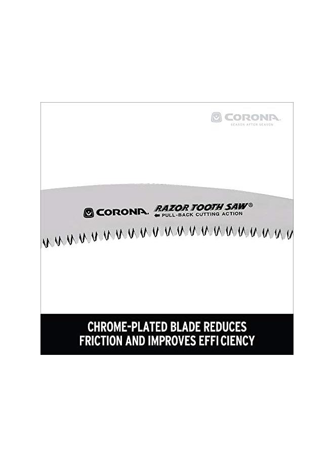 CORONA - Tools 10 Inch Razortooth Folding Pruning Designed For Single Use Curved Blade Hand Saw Cuts Branches Up To 6 Inch In Diameter Rs16150 Red - Image 1