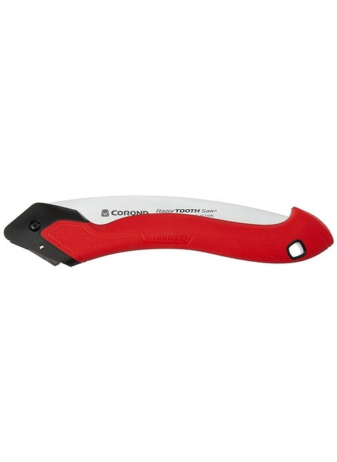 Tools 10 Inch Razortooth Folding Pruning Designed For Single Use Curved Blade Hand Saw Cuts Branches Up To 6 Inch In Diameter Rs16150 Red
