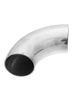 X AUTOHAUX 1Pcs OD 2 Inch 90 Degree Mandrel Bend Elbow SS304 Stainless Steel Exhaust Elbow Pipe for Car Modified Exhaust System 2" Piping Silver Tone  - Image 1