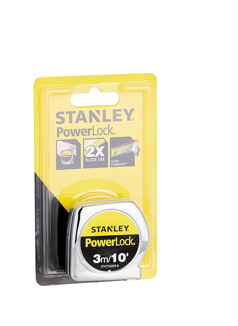 Stanley Power Lock Tape Measure 3m/10"  - Image 1