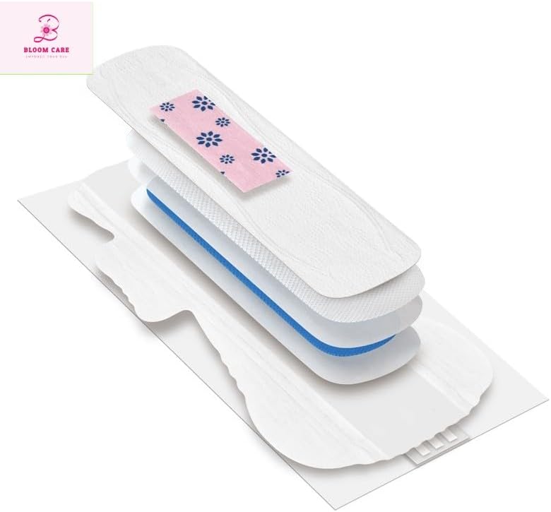 Glado 100% Organic Cotton Sanitary Napkins for Women, 8 Pcs (29cm) – Night Protection, Negative ion, 3D Leak Guard, Heavy Flow, Chlorine & Fragrance Free, Prevents Skin Irritation, For Sensitive Skin - Image 3