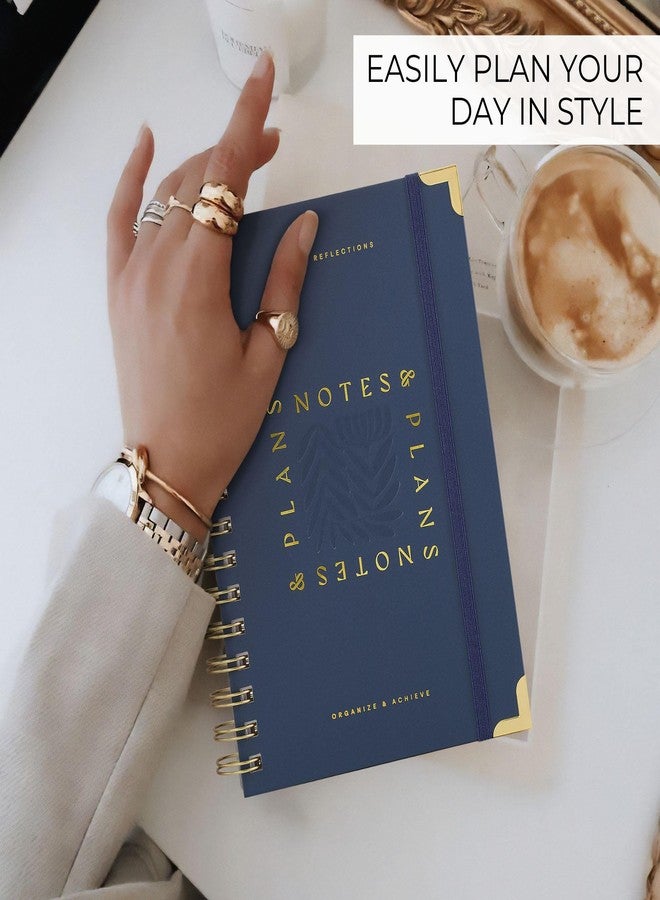 ZICOTO Aesthetic Daily Planner And Notebook With Hourly Schedule -Beautiful Spiral To do List Notepad For Work/Home to Organize Tasks And Appointments - Stylish School/Office Supplies Book For Women - Image 5