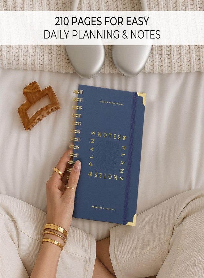 ZICOTO Aesthetic Daily Planner And Notebook With Hourly Schedule -Beautiful Spiral To do List Notepad For Work/Home to Organize Tasks And Appointments - Stylish School/Office Supplies Book For Women - Image 4
