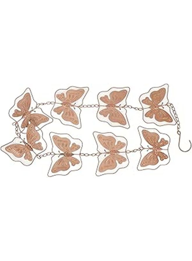 4 26ft Metal Rain Chain With Wind Effect For Gutter Drainage Downspouts - Image 1