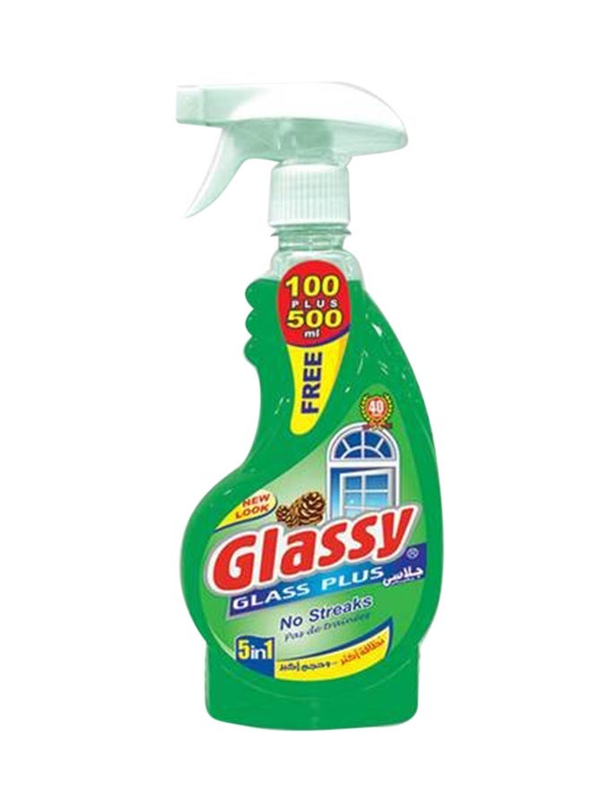 Glassy Liquid Glass And Window Cleaner With Pine Scent 600ml -Concentrated Disinfectant And Cleaner Liquid 125ml (Pack of 2) - Image 3
