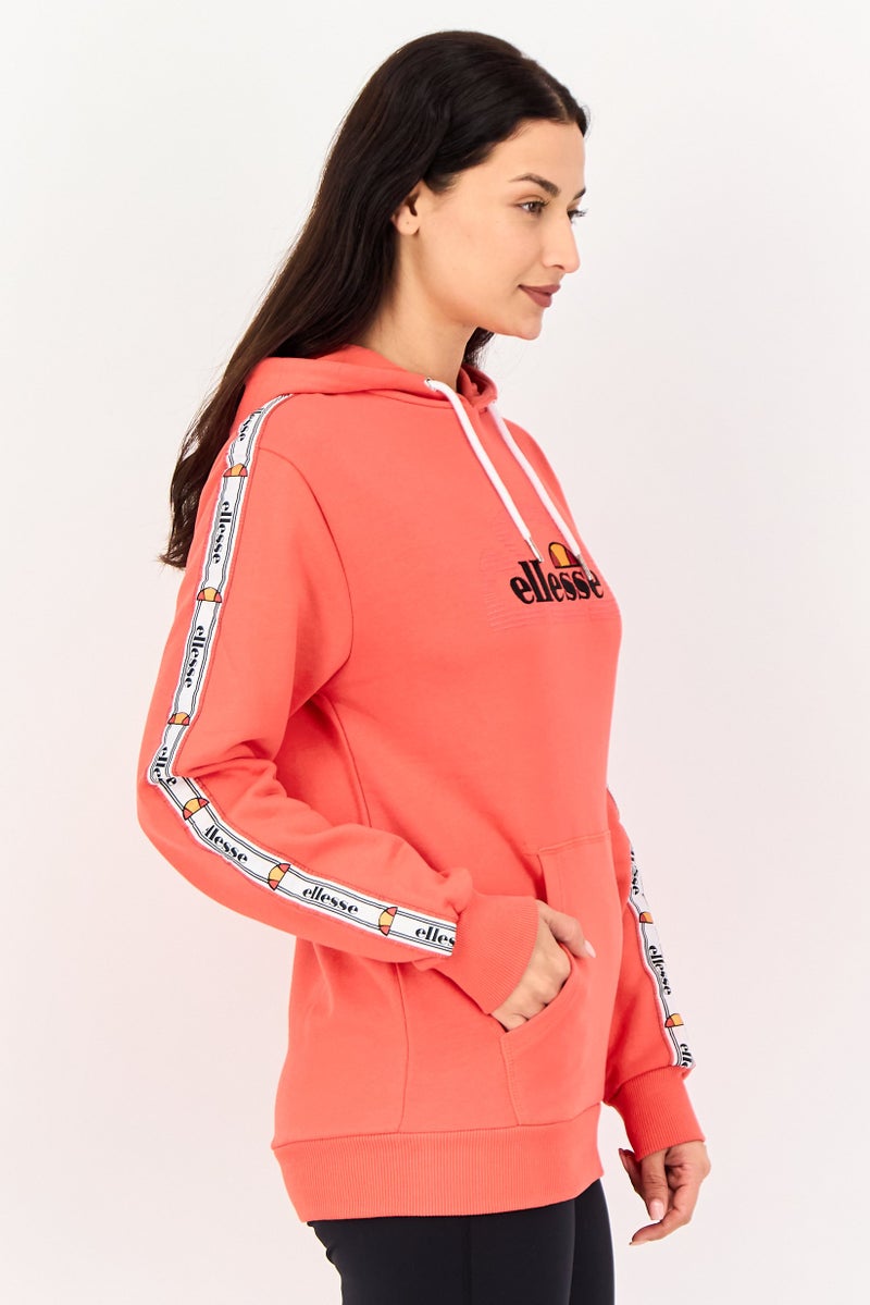 Ellesse Women Sportswear Fit Long Sleeve Outdoor Marseille Hoodie, Red - Image 4