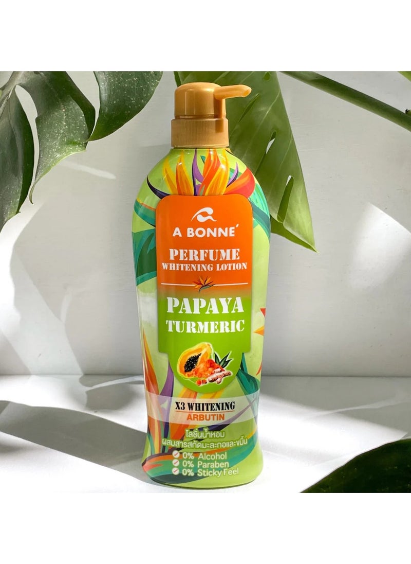 A BONNE - Perfume Whitening Lotion Papaya Turmeric 500ml - Image 1