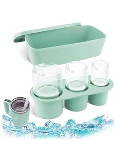 Ice Cube Tray for Stanley 40Oz Tumbler Cup,4Pcs Silicone Hollow Cylinder Ice Mold with Lid and Bin for Freezer,Ice Drink, Juice,Coffee,Easy Fill and Release Ice Maker,BPA Free (Green) - pzsku/ZA58B11BEDF7D5C4952F3Z/45/_/1725489231/6dc65380-cd7a-416c-99ab-fbd89602c139