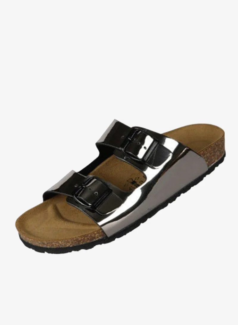 BiOCHIC Biochic Ladies Double Strap Sandals 012-441 1800T-Anthrazit