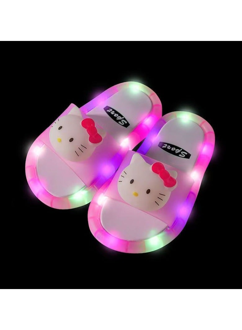 Children's slippers with soft sole, anti slip and luminous sandals, boys' and girls' garden shoes  - Image 3