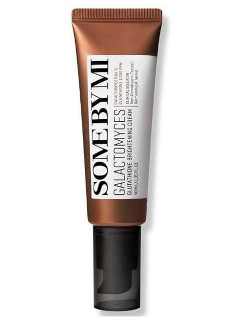 Some by Mi SOME BY MI Galactomyces Glutathione Brightening Cream 40ml  (1.35oz)  K-Beauty tone-up moisturizer for dull skin, dark spots & uneven  tone | Ferment-powered radiance with Galactomyces & Glutathione |