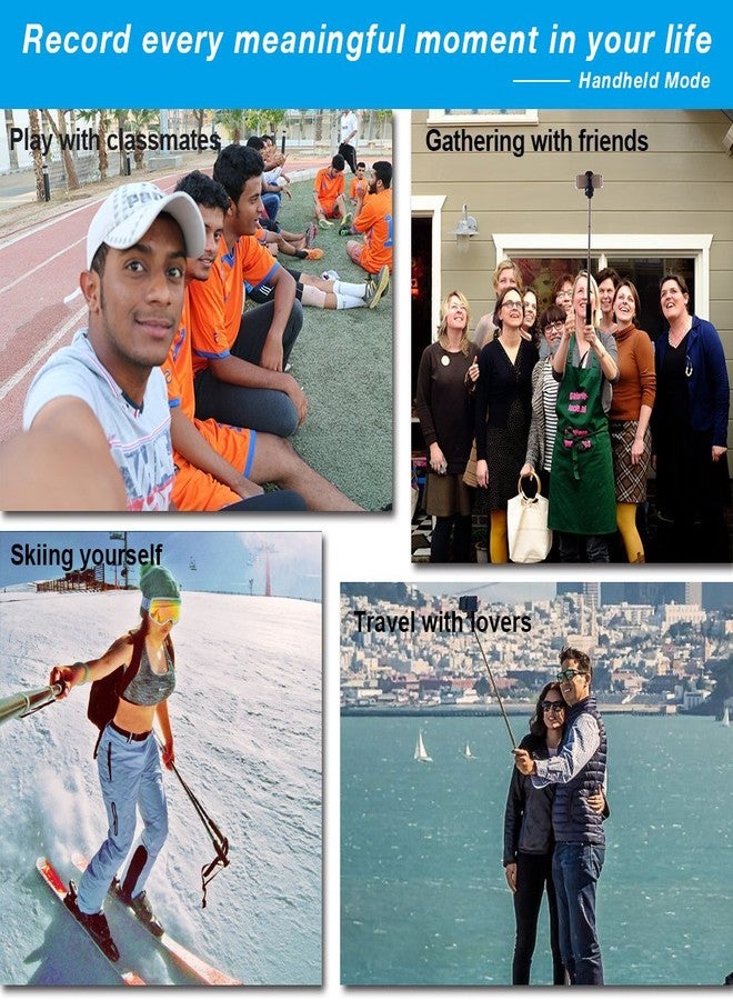 APEXEL 2-in-1 Extendable Selfie Stick Monopod Tripod Stand with Wireless Remote Shutter for iPhone 16/15/14/13/12/11/X Pro Max, Samsung and Most Smartphone - Image 3