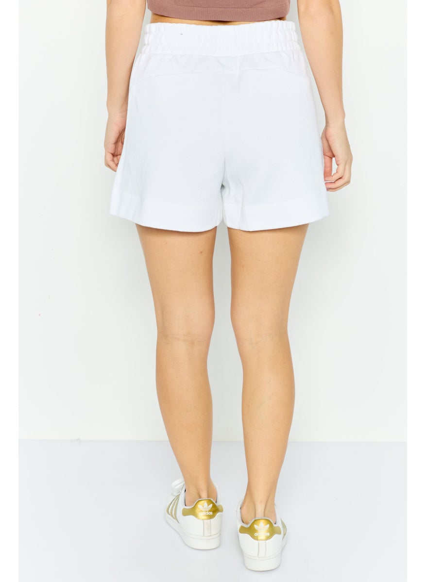 PUMA Women Regular  Fit Training Shorts, White  - Image 4
