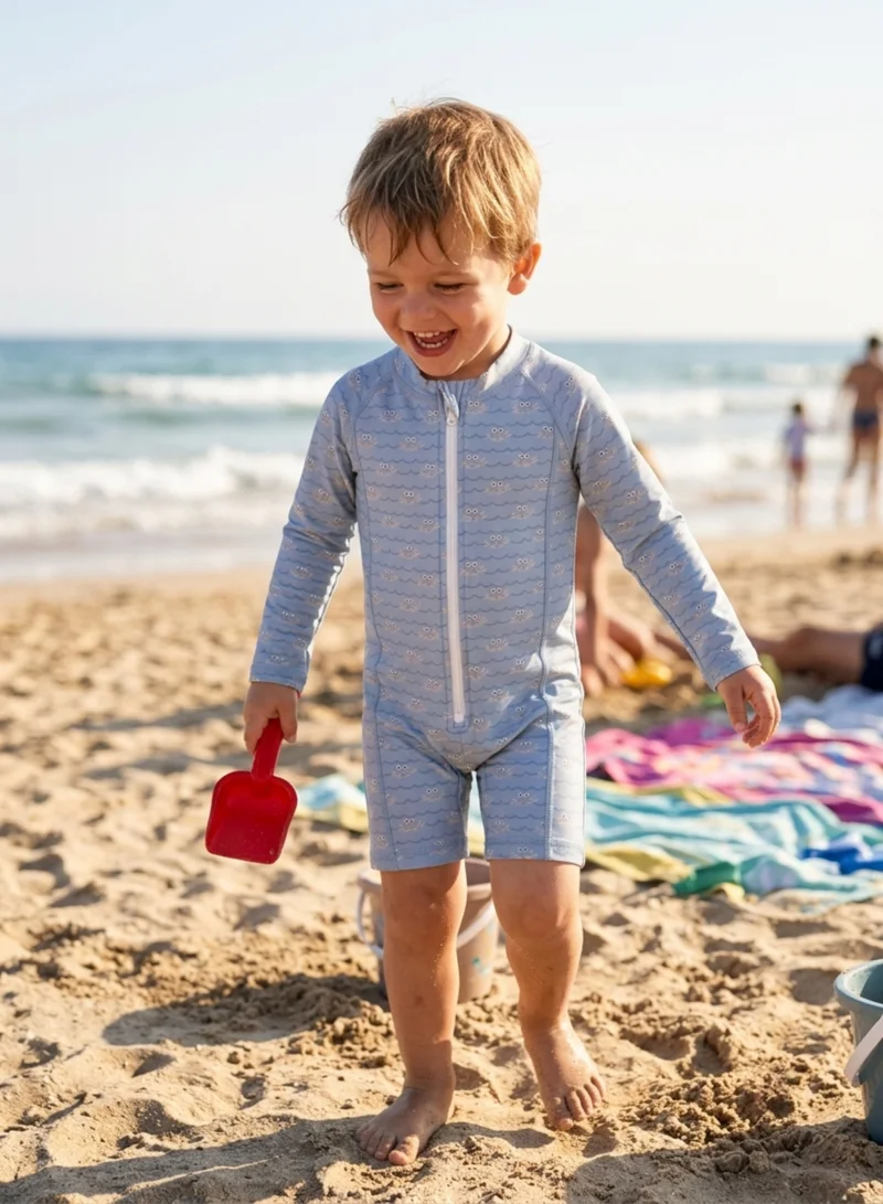Slipstop  Slipstop Oster Baby Boys One Piece Full Print Swimsuit - Quick Dry UV Sun Protection Swimwear for Men | Best Price UAE