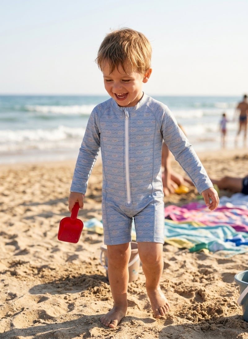 Slipstop Oster Baby Boys One Piece Full Print Swimsuit - Quick Dry UV Sun Protection Swimwear - Image 3