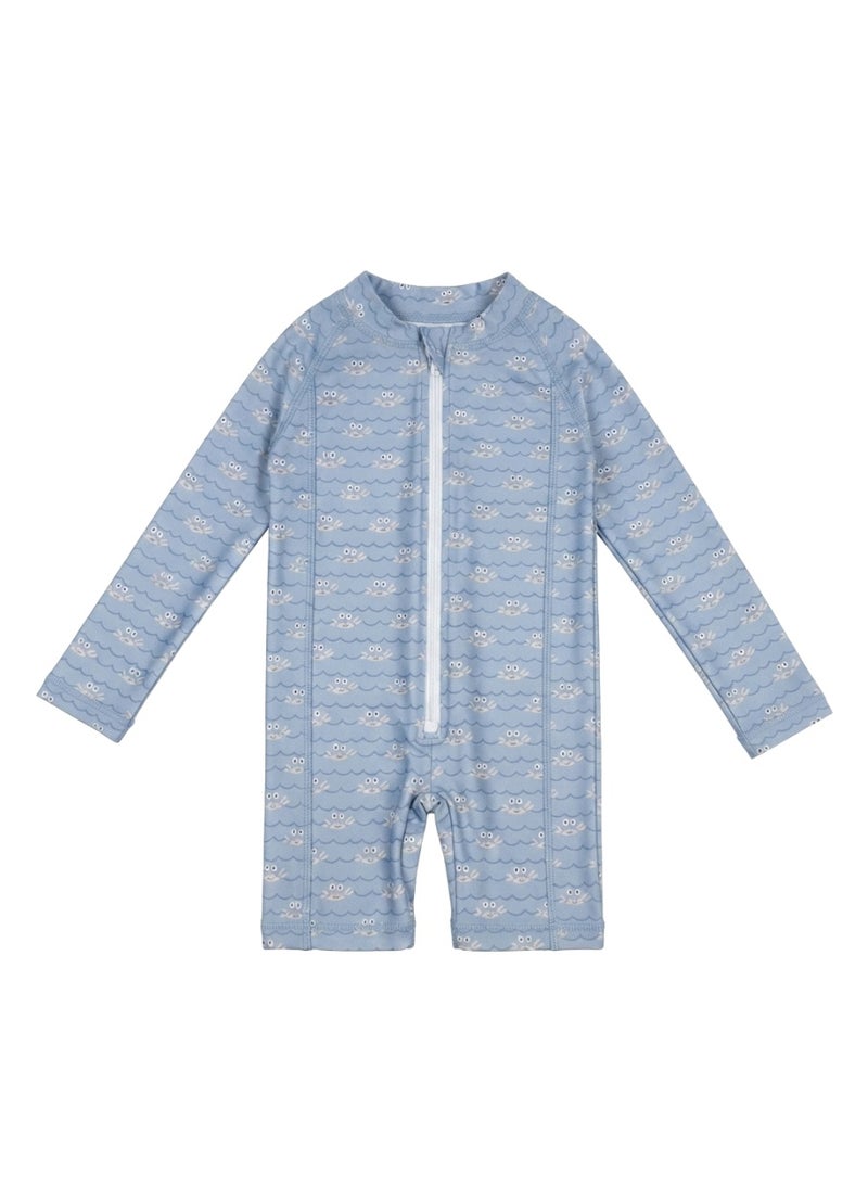 Slipstop Oster Baby Boys One Piece Full Print Swimsuit - Quick Dry UV Sun Protection Swimwear - Image 1
