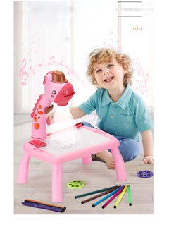 Generic Colorful Drawing  Erasable Doodle Board for kids. with Projection Lamp Educational Toys  - Image 5