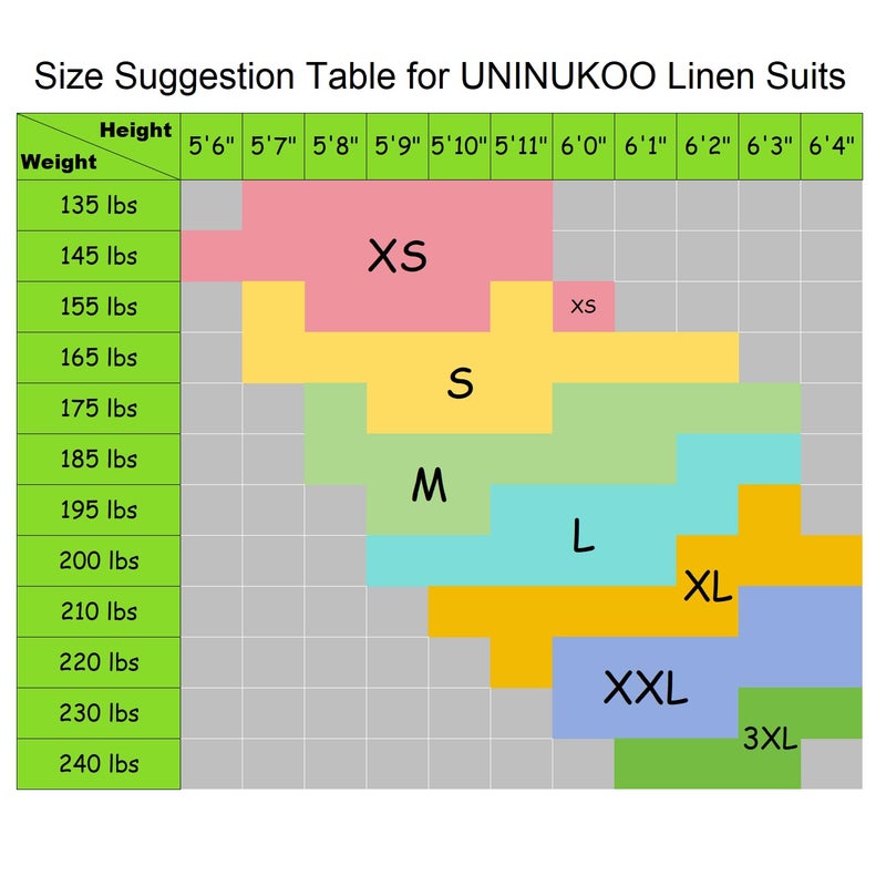 UNINUKOO Mens 2 Piece Suit Linen Summer Top Blazer Pants Sets Beach Wedding Wear Vacation Prom Suits for Men US Size L Beige - Image 5