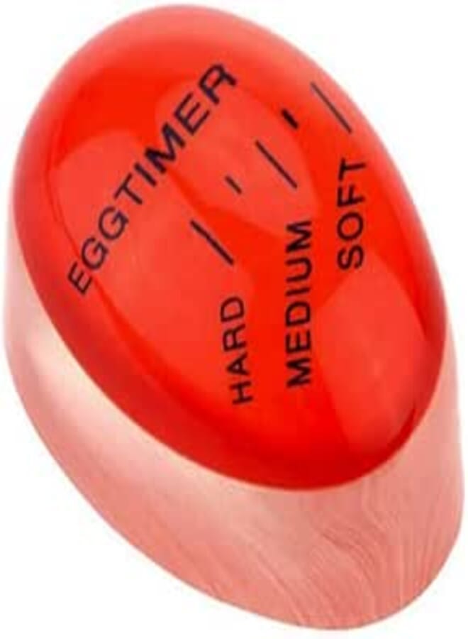 Hard Boiled Egg Cooker, Kitchen Gadget Egg Timer Silicone Heat Sensitive Reusable Color Changing Boiled Egg Timer