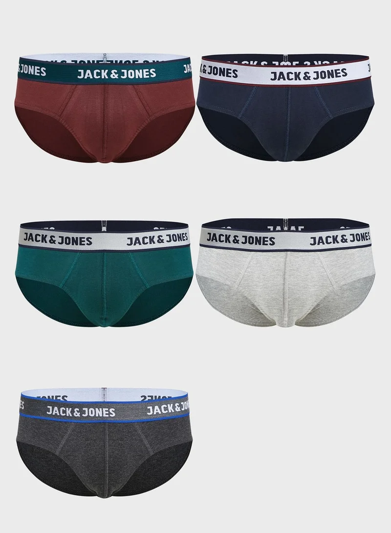 JACK & JONES 5 Pack Assorted Briefs