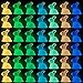 DULEFUN 70pcs Easter Luminous Mini Resin Bunny 7 Colors Little Small Glow in The Dark Rabbit Bunny Figures for Dollhouse Micro Fairy Garden Decor Easter Egg Fillers Party Favors Supplies - Image 3