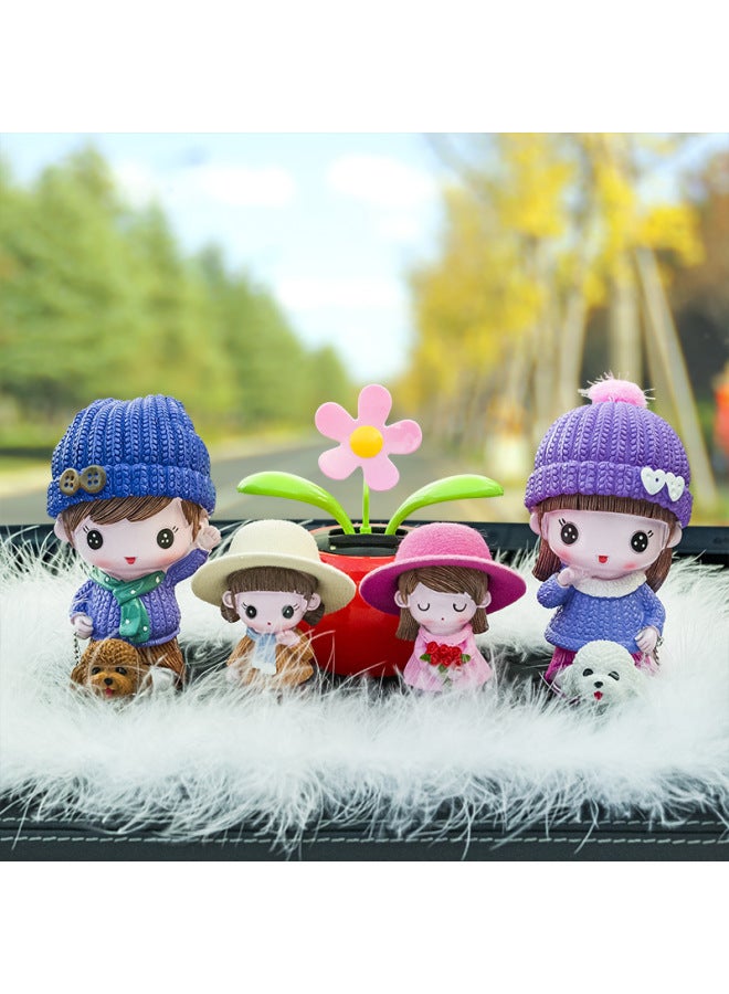 Car Ornaments, Dolls, Family Portraits, Creative Car Decorations, Car Supplies, New Couple Car Decorations