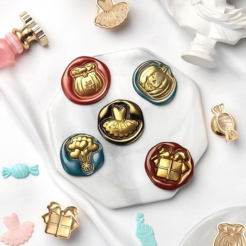 Vintage Wax Seal Stamp Head Decorative Alloy Sealing Stamp For Scrapbooking Journaling Wedding Holiday - Image 5